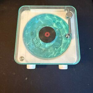 The Wave Vinyl Record Player Speaker- White colour/ Portable/Bluetooth (147)